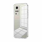 For vivo X50 Pro Transparent Plating Fine Hole Phone Case(Transparent) - 1