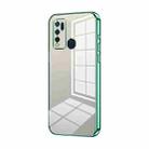 For vivo Y50 / Y30 Transparent Plating Fine Hole Phone Case(Green) - 1