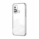 For vivo Z6 5G Transparent Plating Fine Hole Phone Case(Silver) - 1