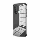 For vivo Z6 5G Transparent Plating Fine Hole Phone Case(Black) - 1