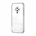 For vivo S5 Transparent Plating Fine Hole Phone Case(Silver) - 1