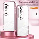 For vivo S19 Transparent Plating Fine Hole Phone Case(Pink) - 2