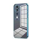 For vivo S19 Pro Transparent Plating Fine Hole Phone Case(Blue) - 1