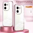 For vivo Y200 Transparent Plating Fine Hole Phone Case(Purple) - 2