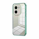 For vivo Y200 Transparent Plating Fine Hole Phone Case(Green) - 1