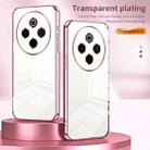 For vivo Y300 Pro Transparent Plating Fine Hole Phone Case(Silver) - 2