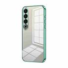 For Meizu 20 Pro Transparent Plating Fine Hole Phone Case(Green) - 1