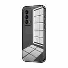 For Meizu 18 / 18s Transparent Plating Fine Hole Phone Case(Black) - 1