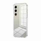 For Meizu 21 Transparent Plating Fine Hole Phone Case(Transparent) - 1