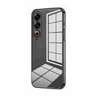 For Meizu 21 Transparent Plating Fine Hole Phone Case(Black) - 1