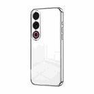 For Meizu 21 Note Transparent Plating Fine Hole Phone Case(Silver) - 1