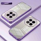For Meizu Note 16 Transparent Plating Fine Hole Phone Case(Purple) - 2