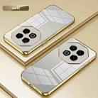 For Meizu Note 16 Transparent Plating Fine Hole Phone Case(Gold) - 2