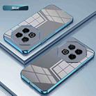 For Meizu Note 16 Transparent Plating Fine Hole Phone Case(Blue) - 2