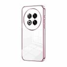 For Meizu Note 16 Pro Transparent Plating Fine Hole Phone Case(Pink) - 1