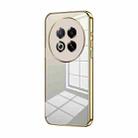 For Meizu Note 16 Pro Transparent Plating Fine Hole Phone Case(Gold) - 1