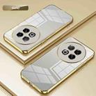 For Meizu Note 16 Pro Transparent Plating Fine Hole Phone Case(Gold) - 2