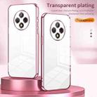 For U-Magic Enjoy 50 Plus Transparent Plating Fine Hole Phone Case(Gold) - 2