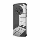 For U-Magic Enjoy 50 Plus Transparent Plating Fine Hole Phone Case(Black) - 1