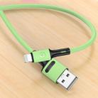 USAMS US-SJ434 U52 2A 8 Pin to USB Data Cable, Cable Length: 1m(Green) - 1