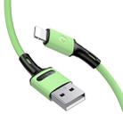 USAMS US-SJ434 U52 2A 8 Pin to USB Data Cable, Cable Length: 1m(Green) - 2