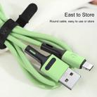 USAMS US-SJ434 U52 2A 8 Pin to USB Data Cable, Cable Length: 1m(Green) - 4