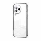 For Xiaomi Civi 3 Transparent Plating Fine Hole Phone Case(Silver) - 1