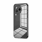 For Xiaomi Civi 3 Transparent Plating Fine Hole Phone Case(Black) - 1