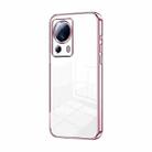 For Xiaomi Civi 2 / 13 Lite Transparent Plating Fine Hole Phone Case(Pink) - 1