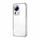 For Xiaomi Civi 2 / 13 Lite Transparent Plating Fine Hole Phone Case(Silver) - 1