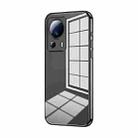 For Xiaomi Civi 2 / 13 Lite Transparent Plating Fine Hole Phone Case(Black) - 1
