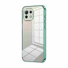 For Xiaomi Mi 11 Lite 4G / 5G Transparent Plating Fine Hole Phone Case(Green) - 1