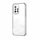 For Xiaomi 11T / 11T Pro Transparent Plating Fine Hole Phone Case(Silver) - 1