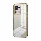 For Xiaomi Mix 4 Transparent Plating Fine Hole Phone Case(Gold) - 1