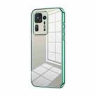For Xiaomi Mix 4 Transparent Plating Fine Hole Phone Case(Green) - 1