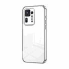 For Xiaomi Mix 4 Transparent Plating Fine Hole Phone Case(Silver) - 1