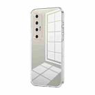 For Xiaomi Mi 10S Transparent Plating Fine Hole Phone Case(Transparent) - 1