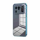 For Xiaomi Mi 11 Ultra Transparent Plating Fine Hole Phone Case(Blue) - 1