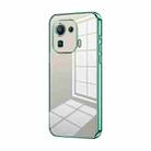 For Xiaomi Mi 11 Pro Transparent Plating Fine Hole Phone Case(Green) - 1