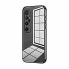 For Xiaomi Mi 10 Ultra Transparent Plating Fine Hole Phone Case(Black) - 1