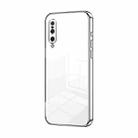 For Xiaomi Mi 9 Transparent Plating Fine Hole Phone Case(Silver) - 1