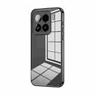 For Xiaomi 15 Transparent Plating Fine Hole Phone Case(Black) - 1