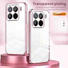 For Xiaomi 15 Pro Transparent Plating Fine Hole Phone Case(Purple) - 2