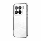 For Xiaomi 15 Pro Transparent Plating Fine Hole Phone Case(Silver) - 1