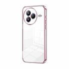 For Xiaomi Civi 5 Pro Transparent Plating Fine Hole Phone Case(Pink) - 1