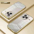 For Xiaomi Civi 5 Pro Transparent Plating Fine Hole Phone Case(Gold) - 2