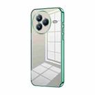 For Xiaomi Civi 5 Pro Transparent Plating Fine Hole Phone Case(Green) - 1