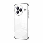 For Xiaomi Civi 5 Pro Transparent Plating Fine Hole Phone Case(Silver) - 1