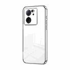 For Xiaomi Redmi K60 Ultra / Xiaomi 13T Transparent Plating Fine Hole Phone Case(Silver) - 1