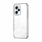 For Xiaomi Redmi Note 12 Pro Speed Transparent Plating Fine Hole Phone Case(Silver) - 1